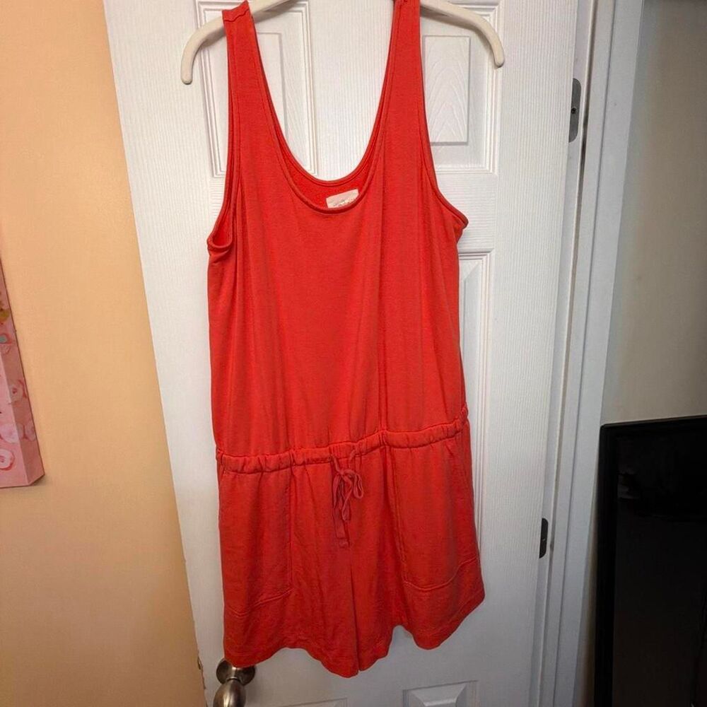 Unbranded Women's Orange and Red Playsuit-romper
